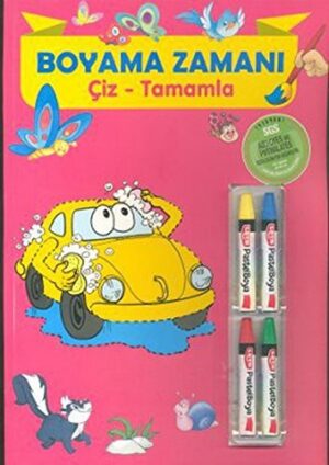 Çiz - Tamamla (Kalemli); Boyama Zamanı