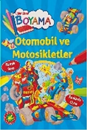Otomobil ve Motosikletler; Eğlendiren Boyama Serisi