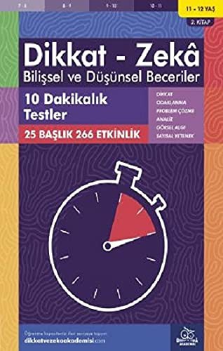 12258400-L.jpg 10 Dakikalık Testler ( 11 - 12 Yaş 3 Kitap, 266 Etkinlik );Dikkat – Zekâ & Bilişsel ve Düşünsel Beceriler