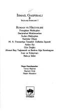 İsmail Gaspıralı Seçilmiş Eserleri 1; Roman ve Hikayeleri