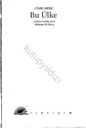 Bu Ülke;Bütün Eserleri 2