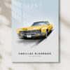 1967 Cadillac Eldorado Retro Metal Poster Tablo