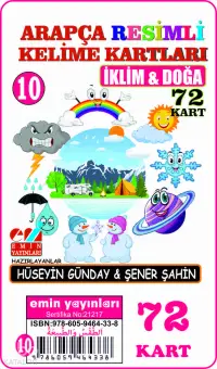 Arapça 10.İklim ve Doğa / Resimli Kelime Kartları 72-Kart