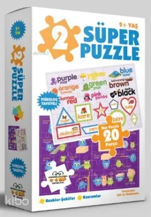 390304_2c105e4e-c577-4883-8330-29e3fb86bcb3.webp 2 Süper Puzzle - Renkler ve Şekiller 2+ Yaş