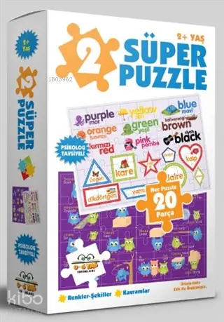 390304_2c105e4e-c577-4883-8330-29e3fb86bcb3.webp 2 Süper Puzzle - Renkler ve Şekiller 2+ Yaş