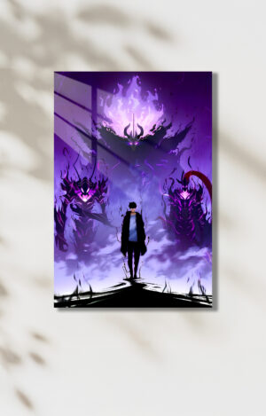 Solo Leveling Temalı HD Metal Tablo Poster