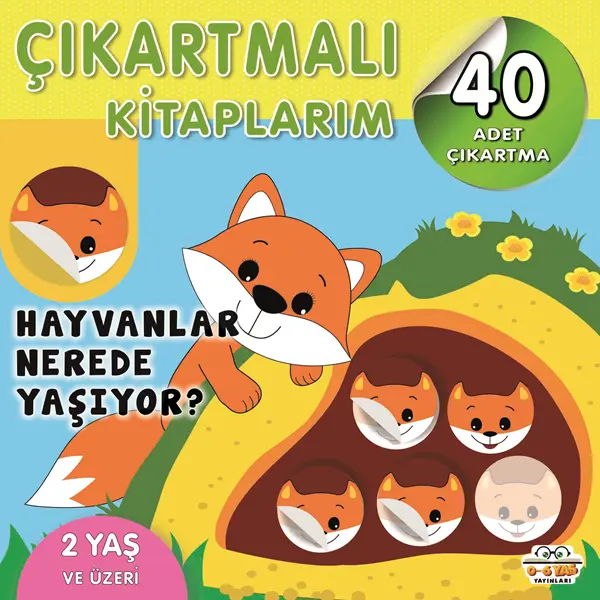 9786256650220.webp Çıkartmalı Kitaplarım-Hayvanlar Nerede Yaşıyor?