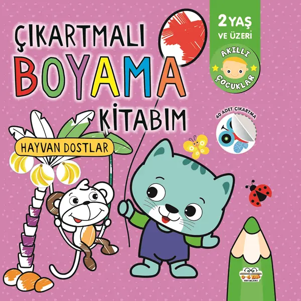 9786256650466.webp Çıkartmalı Boyama Kitabım- Hayvan Dostlar