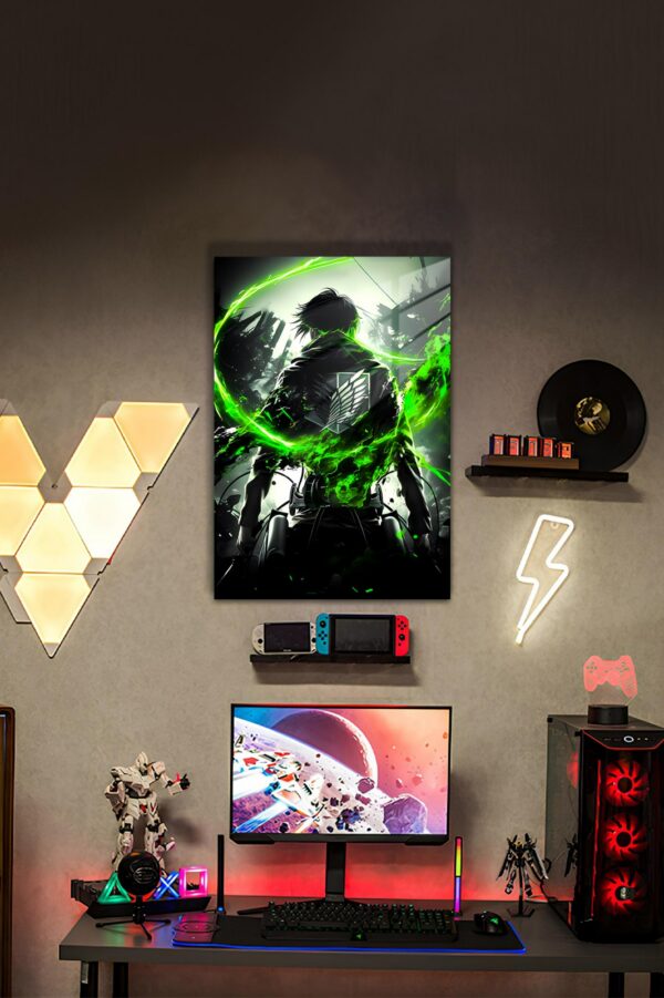 AOT Attack On Titan Temalı HD Metal Tablo Poster