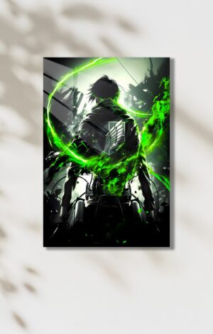 AOT Attack On Titan Temalı HD Metal Tablo Poster