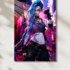 Arcane Jinx Temalı HD Metal Tablo Poster