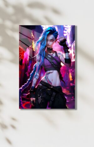 Arcane Jinx Temalı HD Metal Tablo Poster