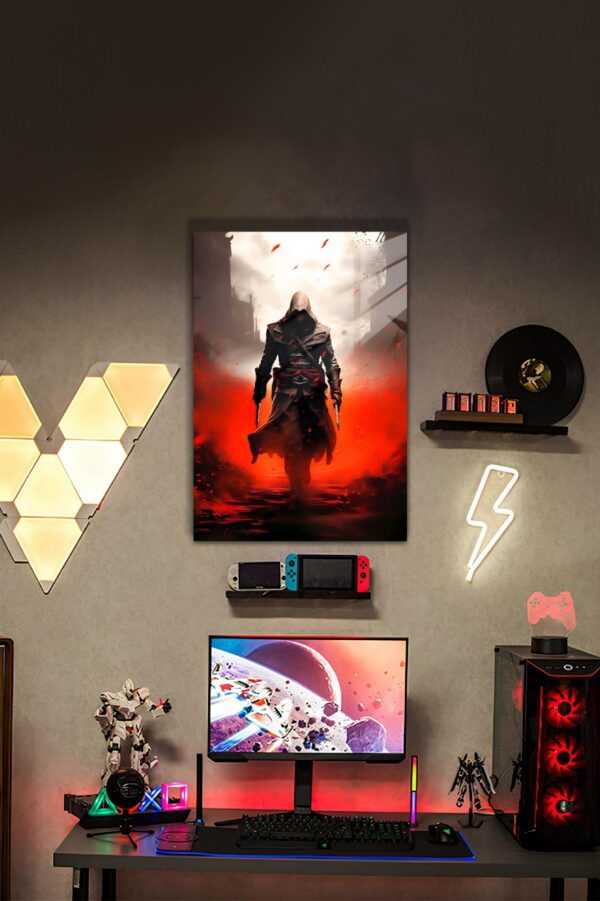 Assasin Creed Temalı HD Metal Tablo Poster