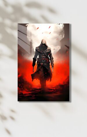 Assasin Creed Temalı HD Metal Tablo Poster