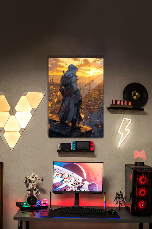 GoW Kratos Temalı HD Metal Poster (Kopya)
