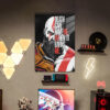 GoW Kratos Temalı HD Metal Poster