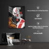 GoW Kratos Temalı HD Metal Poster