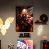 GoW Kratos Temalı HD Metal Tablo Poster