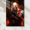 GoW Kratos Temalı HD Metal Tablo Poster