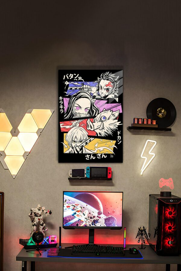 İblis Keser - Demon Slayer HD Metal Tablo Poster