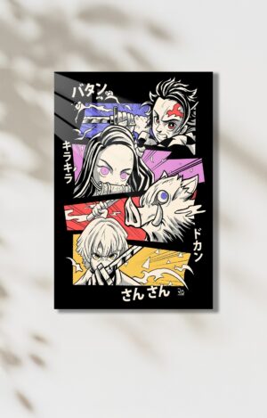 İblis Keser - Demon Slayer HD Metal Tablo Poster