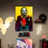 Joker Temalı Renkli HD Metal Tablo Poster