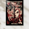 Kimmetsu No Yaiba Rengoku Temalı HD Metal Tablo Poster