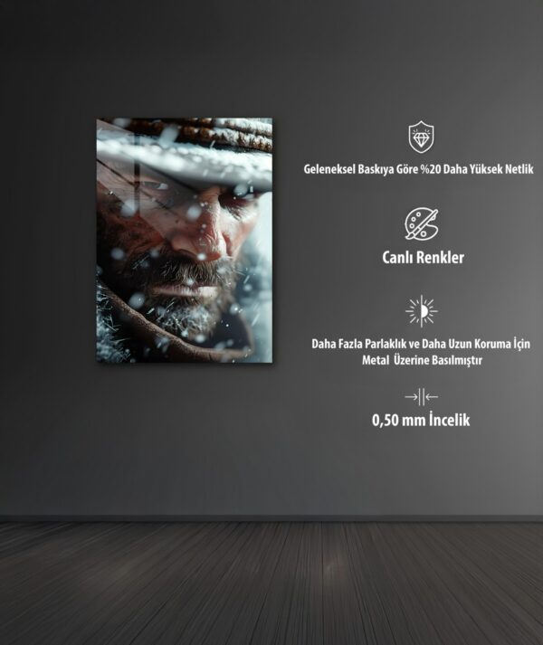 RDR 2 Arthur Morgan HD Metal Poster – Karlı