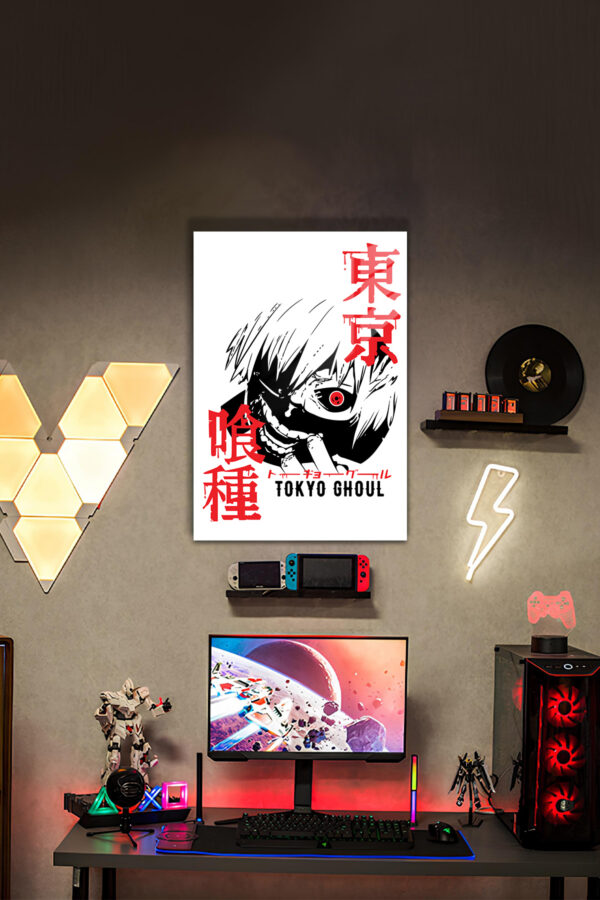 Tokyo Ghoul Ken Kaneki Temalı HD Metal Tablo Poster