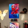 Örümcek Adam Temalı HD Metal Tablo Poster