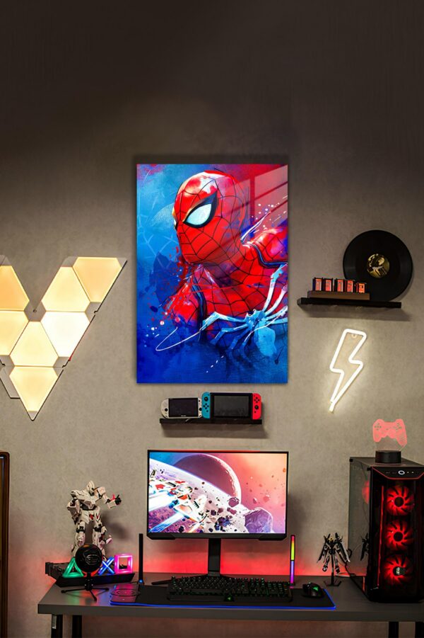 Örümcek Adam Temalı HD Metal Tablo Poster