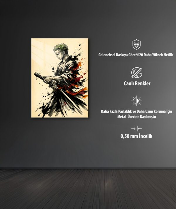 Roronoa Zoro - One Piece HD Metal Poster