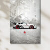 Japon Stil Cyberpunk Araba Posteri - GT3 RS Temalı HD Metal Tablo Poster