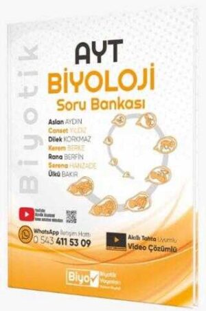 Biyotik Yayınları AYT Biyoloji Soru Bankası