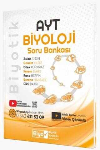 Biyotik Yayınları AYT Biyoloji Soru Bankası