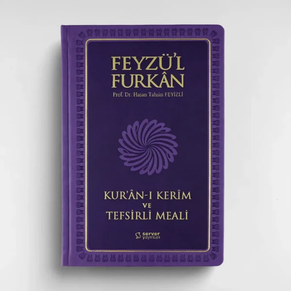 buyuk-ciltli-lila-on Feyzü'l Furkân Kur'ân-ı Kerîm ve Tefsirli Meali - Büyük Boy - Ciltli - LİLA