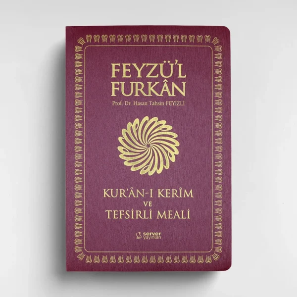 Feyzü'l Furkân Kur'ân-ı Kerîm ve Tefsirli Meali - Büyük Boy - İnce Cilt - BORDO