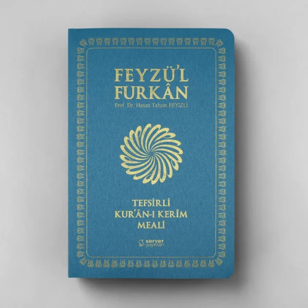 buyuk-ince-turkuaz-on (1) Feyzü'l Furkân Tefsirli Kur'ân-ı Kerîm Meali - Büyük Boy - İnce Cilt - Turkuvaz