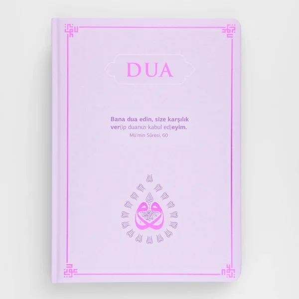 dua-lila-rahle-boy-on DUA (Evrâd-ı Şerîfe) Rahle Boy - Arapça+Türkçe - LİLA