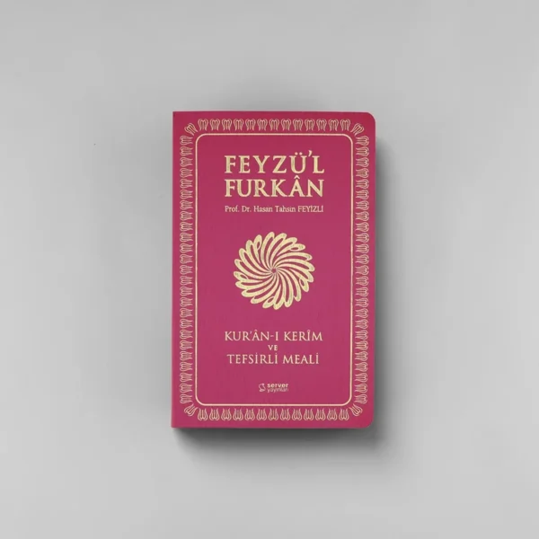 fusya-on Feyzü'l Furkân Kur'ânı Kerîm ve Tefsirli Meali (Sempatik Cep Boy İnce Cilt) Fuşya