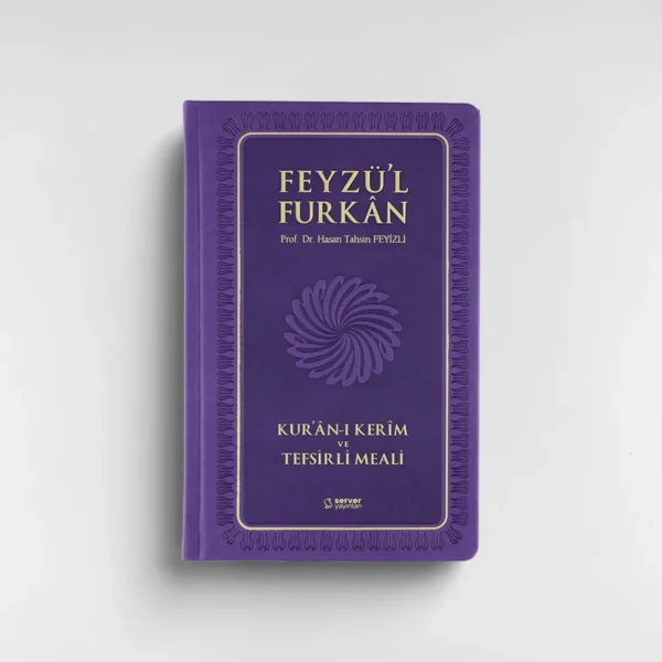 orta-ciltli-lila-on Feyzü'l Furkân Kur'ân-ı Kerîm ve Tefsirli Meali - Orta Boy - Ciltli - LİLA