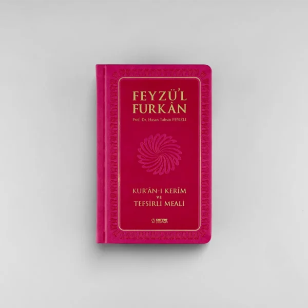 sempatikcep-ciltli-pembe-on Feyzü'l Furkan Kur'an-ı Kerim ve Tefsirli Meali (Sempatik Cep Boy - Ciltli) Pembe