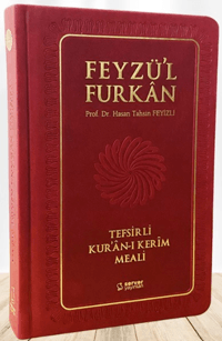 Feyzü'l Furkân Tefsirli Kur'ân-ı Kerîm Meali - Orta Boy - Ciltli - Bordo