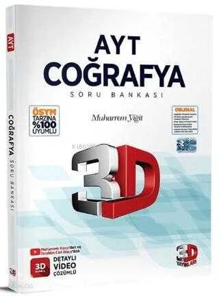 3D Yayınları 2025 AYT Coğrafya Soru Bankası