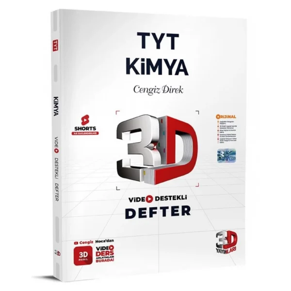 2024 TYT 3D Kimya Video Destekli Defter