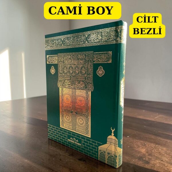 CAMİ BOY KURANI KERİM CİLT BEZLİ YEŞİL RENK