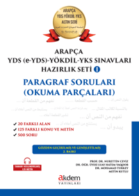 Arapça YDS (e- YDS) - Yökdil Sınavları Hazırlık Seti 1 Paragraf Soruları; ( Okuma Parçaları )