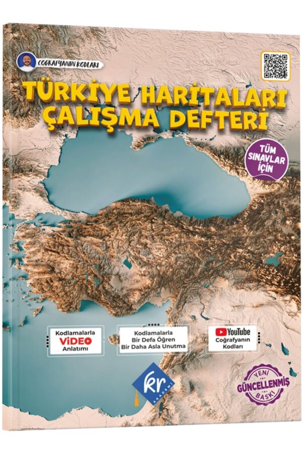 Kr Akademi Coğrafyanın Kodları Türkiye Haritaları Çalışma Defteri (Tüm Sınavlar İçin)