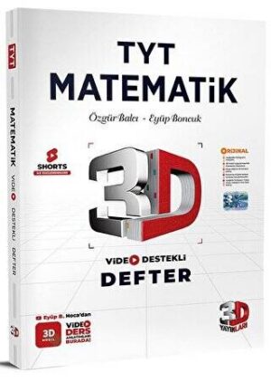 3D Yayınları TYT Matematik Video Destekli Defter