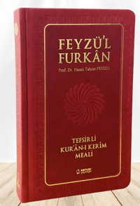 Feyzü'l Furkân Tefsirli Kur'ân-ı Kerîm Meali - Büyük Boy - Ciltli - BORDO